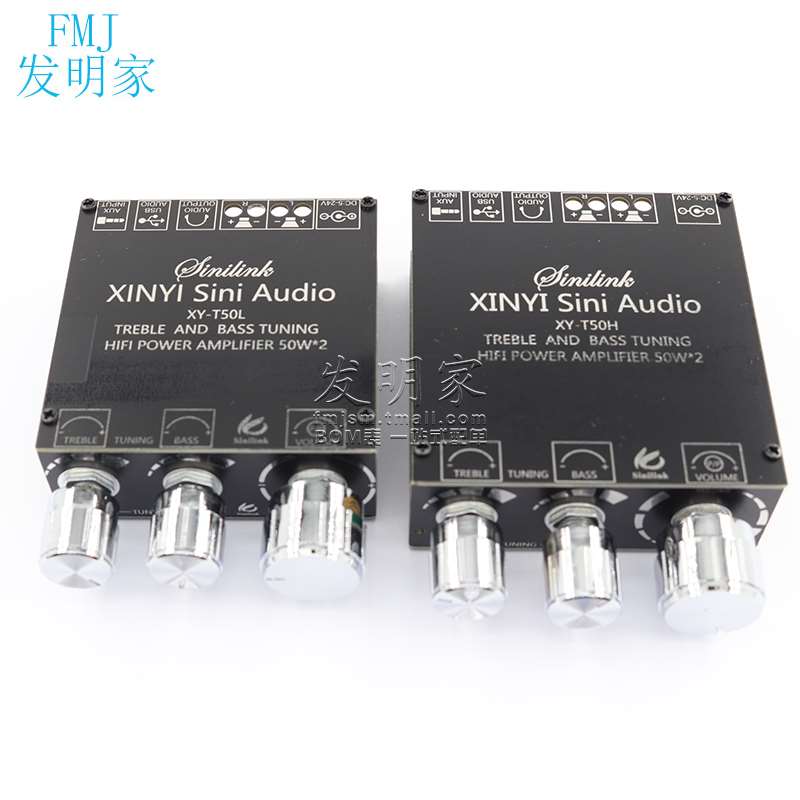 50WX2体H放IIF字版r2. 蓝牙5.0带节前级高低音0调立声数功板模块