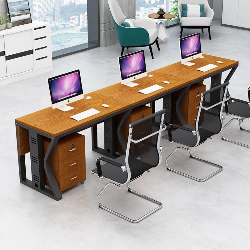 商业职员办公桌员工工位并排多人电脑桌简约现代二人三人多人卡位