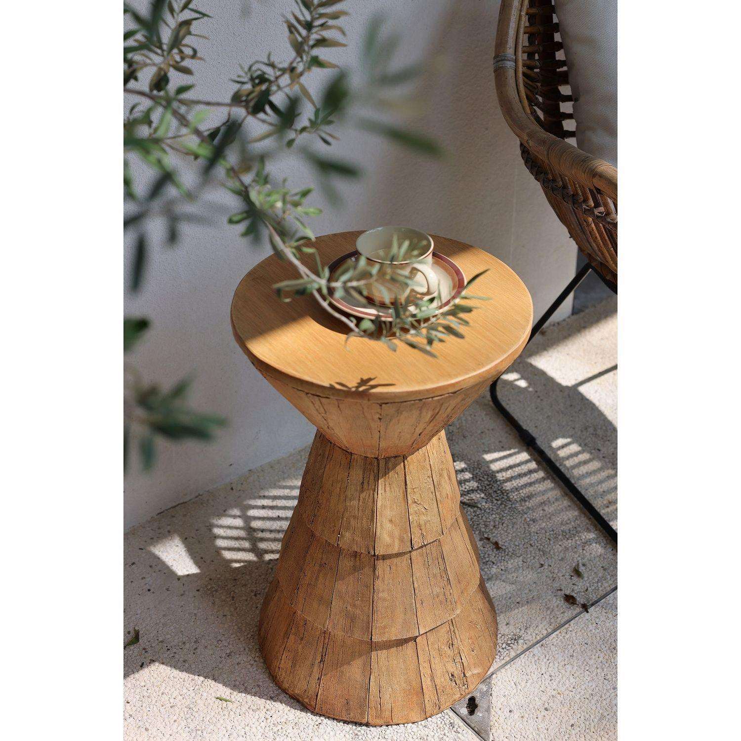 小茶几古风摆件单人沙发花架花盆落地式落地替代品中阳台小茶桌