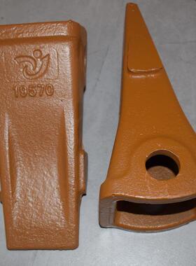 工程机械配件挖掘机PC200机土方平齿斗王牙齿耐磨精铸断一赔一