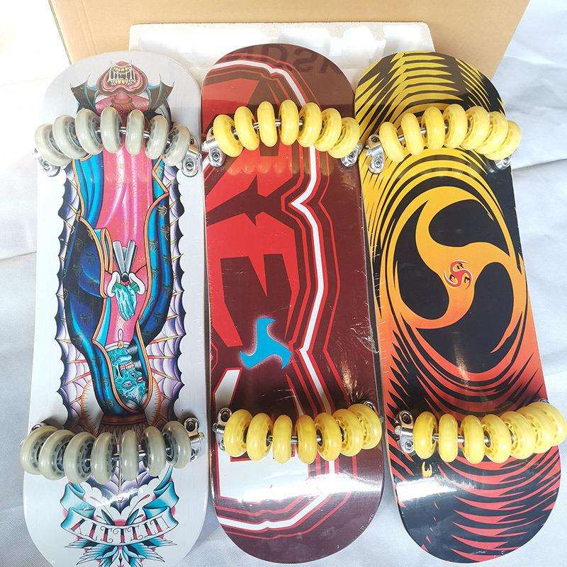 街头流行陆地滑雪板 14轮枫木滑板 漂移板 专业级极限轮滑LANDSKI