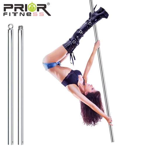 2M银色空中钢管舞飞管酒吧便携式旋转杂技舞蹈室内钢管悬吊仅飞杆