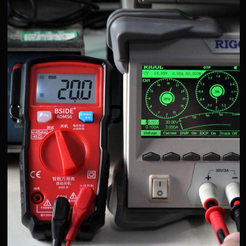 BSIDE数字智能万用表ADMS6高精度全自动小型电工表迷你防烧