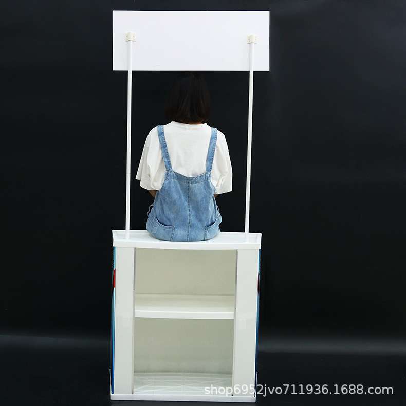 PP促销台展架折叠n塑料货架超市试吃台宣传广告桌促销带棚展台订