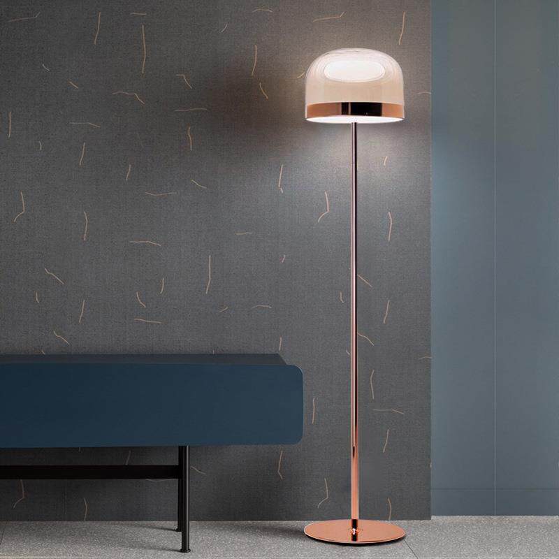 北欧玻璃罩落地灯 轻奢创意样板房客厅卧室书房大厅LED儿童房地灯