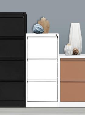 卡箱文件柜铁皮抽屉办公柜快捞夹资料档案柜带锁收纳柜A4FC挂劳柜