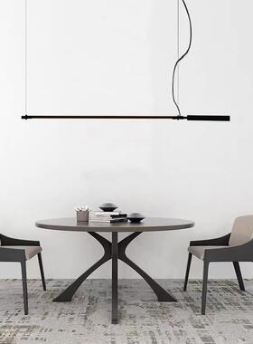 北欧极简长条餐厅吊灯LED设计师现代创意办公室书房吧台餐桌灯具