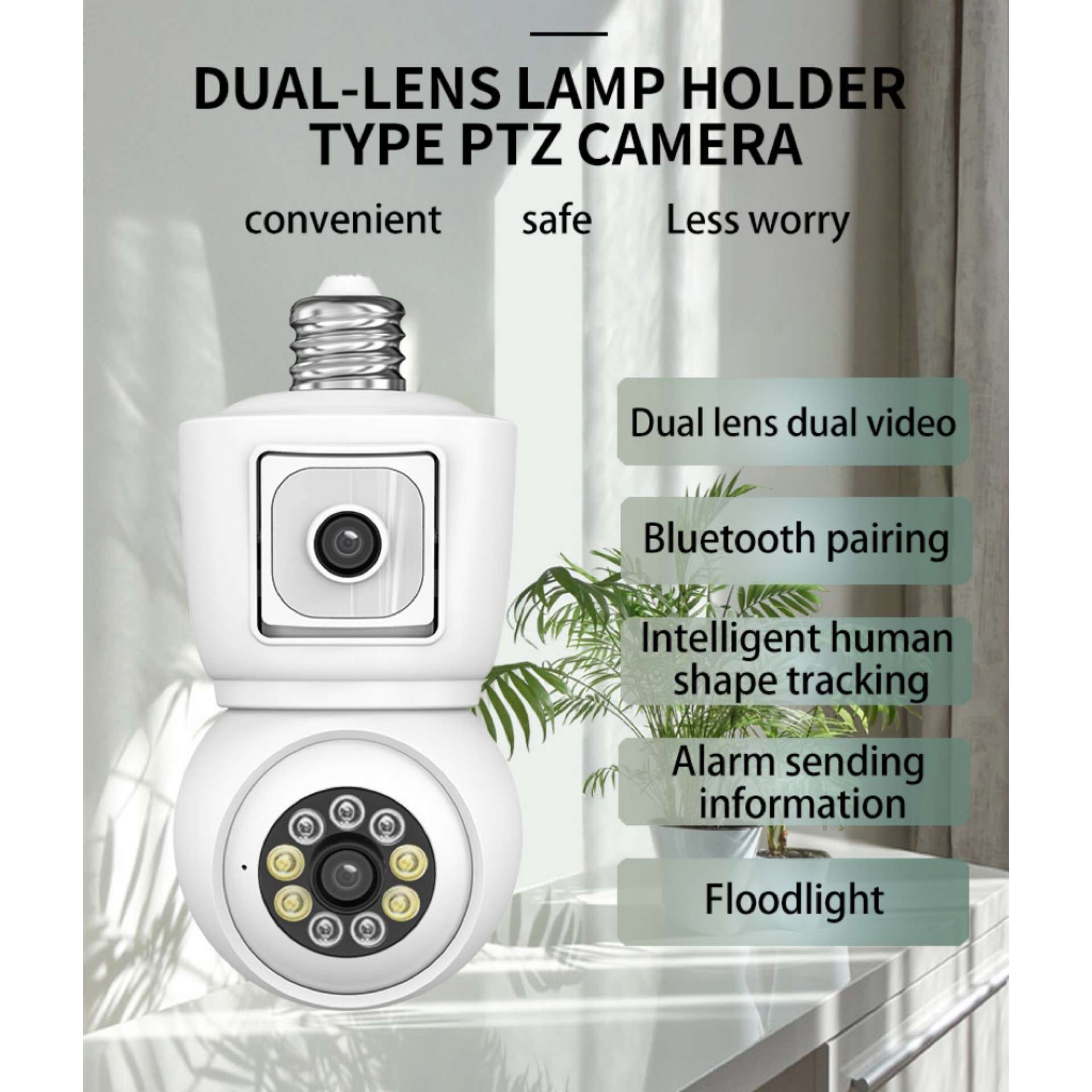 XM ICsee 2KNEW CAMERA 2MP+2MP Dual-lens night light colorful