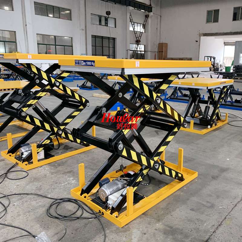 现货2000kg升降平台HD2000固定式电动升降机叉双剪小型液压举升台