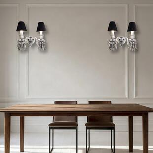 高端工程法式水晶壁灯客厅楼梯间玄关镜前灯装饰照明法式壁灯厂家