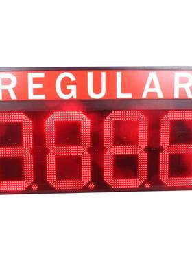 18寸红色Regular常规加油站招牌商加油站带背光源灯箱