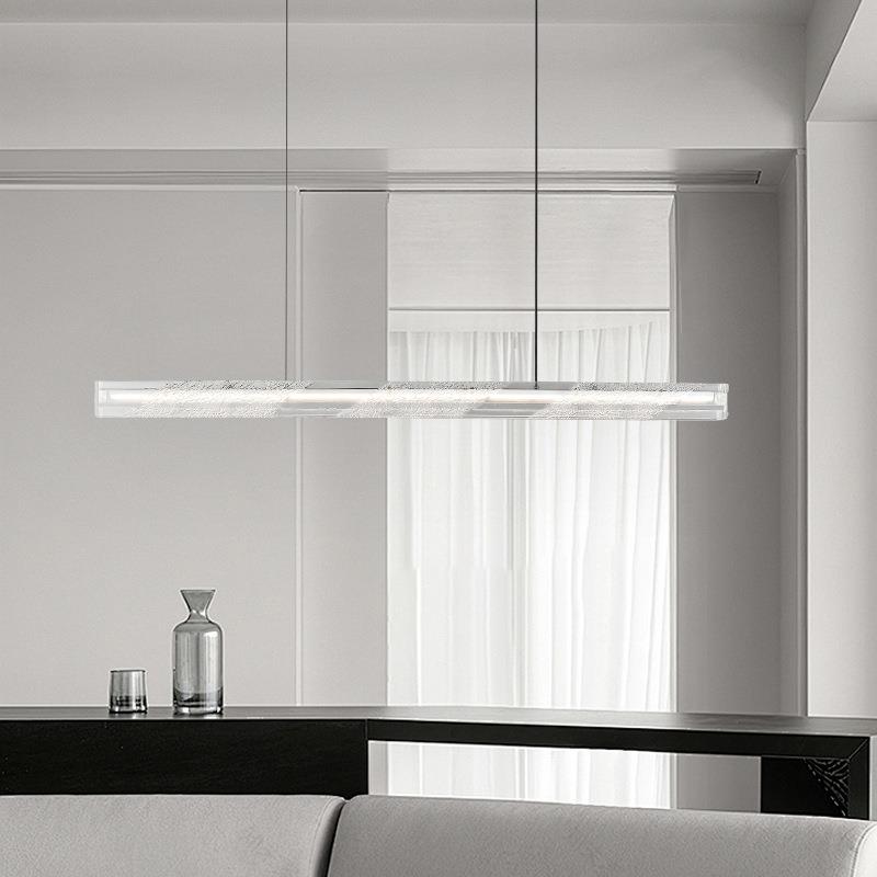 北欧风格餐厅吊灯全铜一字型茶台灯后现代吧台灯设计师家用饭厅灯