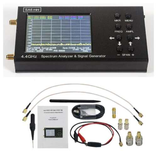 SA6 Mini便携式频谱分析仪器Wi-Fi CDMA实验室35-4400Mhz信号测试