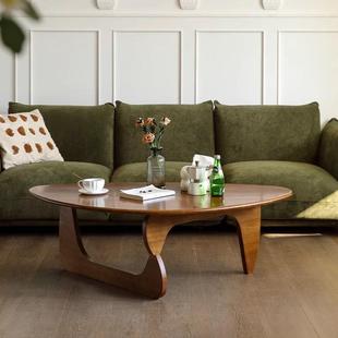 实木茶桌小户型三角北欧异形茶几复古简约现代日式原木客厅家用