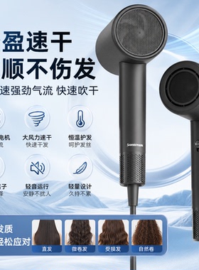 大功率强力高速负离子电吹风机