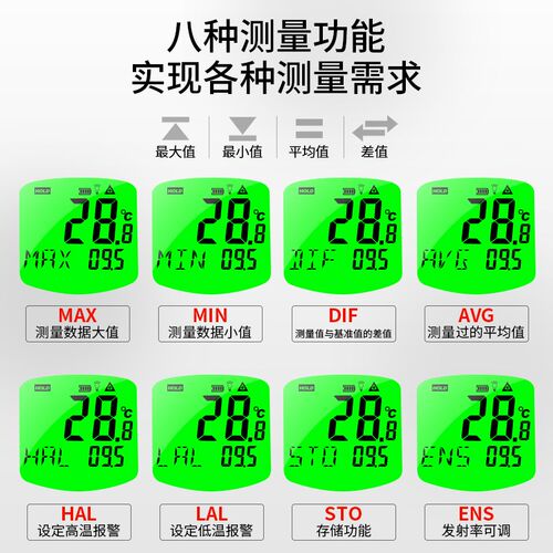 希玛AR-842A+红外测温仪 AR852B+手持式红外测温枪高精度工业型
