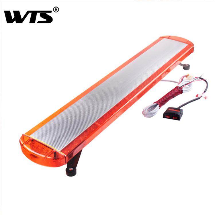 汽车88LED长排车顶警示 88W大功率长条爆闪灯12-24V薄吸顶频闪灯