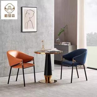 茶桌主人椅餐椅电脑桌椅圆凳靠背椅久坐舒适椅子办公椅休闲椅凳