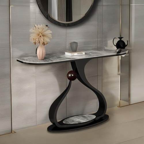 简约现代铁艺玄关柜窄边条案靠墙组装简约现代大师设计艺术款式