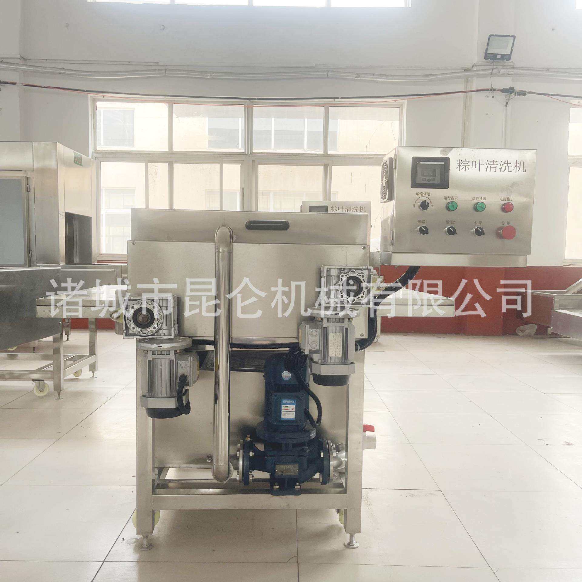 商用粽叶芭蕉叶荷叶芦苇叶全自动粽叶清洗机 连续毛辊清洗设备