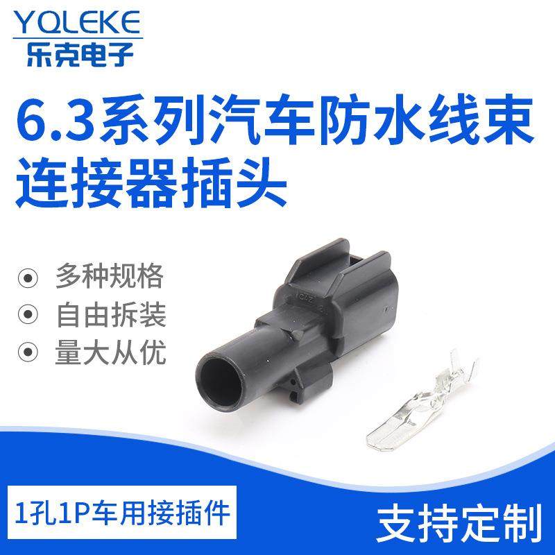 供应1孔1P车用接插件 6.3系列汽车防水线束连接器插头汽车连接器,3C数码配件,USB灯,淘宝优惠券,粉丝福利购,淘宝优惠卷