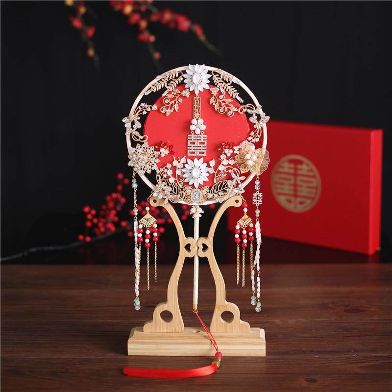 新娘喜扇秀禾服团扇结婚婚礼团扇古风扇子出嫁扇喜字扇中式手捧花,鲜花速递/花卉仿真/绿植园艺,割草机/草坪机,淘宝优惠券,粉丝福利购,淘宝优惠卷