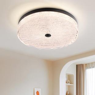 现代简约卧室吸顶灯极简轻奢圆形房间灯主卧室吸顶灯儿童房书房灯