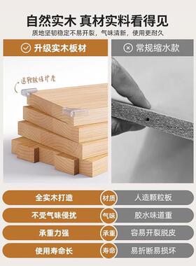实木书架置物架落地靠墙组合格子柜客厅幼儿园储物收纳矮家用书柜