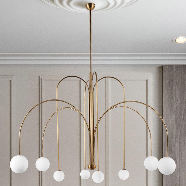 后现代玻璃魔豆设计师艺术吊灯客厅个性北欧创意简约餐厅卧室灯具