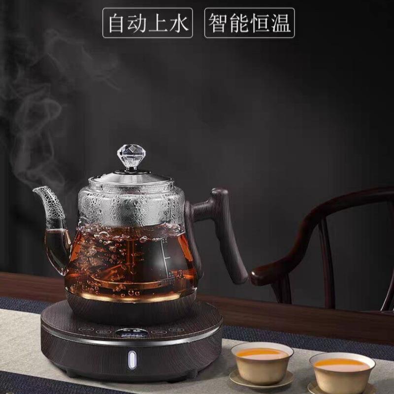 电陶炉底部上水电热烧水壶玻璃泡茶保温一体茶台专用煮茶自动智能