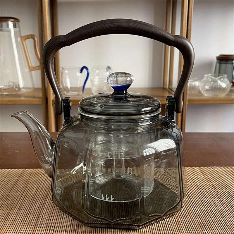 围炉煮茶电陶炉玻璃茶壶家用室内烤茶电陶炉煮茶器煮茶炉茶壶套装
