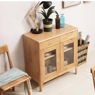 北欧全实木餐边柜现代多功能家用经济型【厂家直销】收纳实木家具