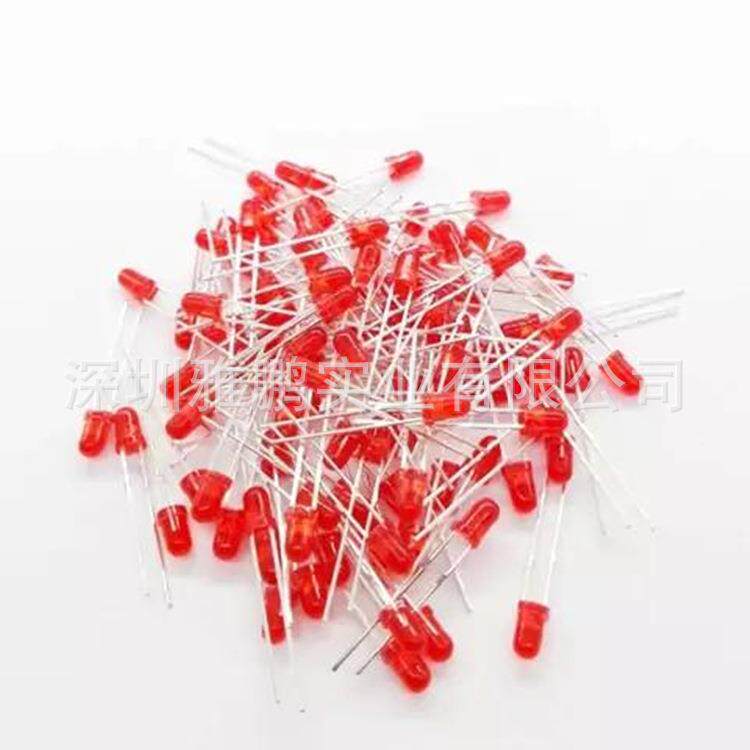 直插灯珠 5mmled 圆头F5白发白色 暖白 冷白光 超高亮发