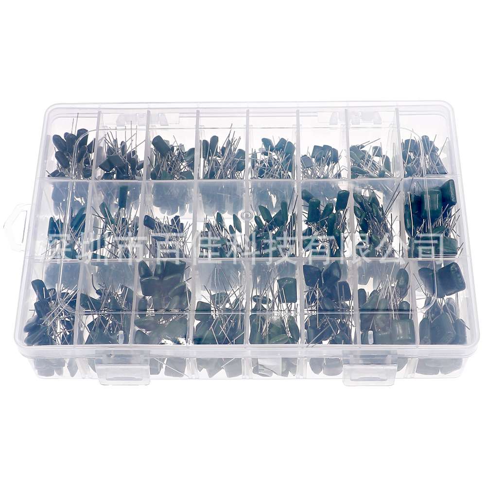 660件24种100v盒装 涤沦聚酯薄膜电容器套件