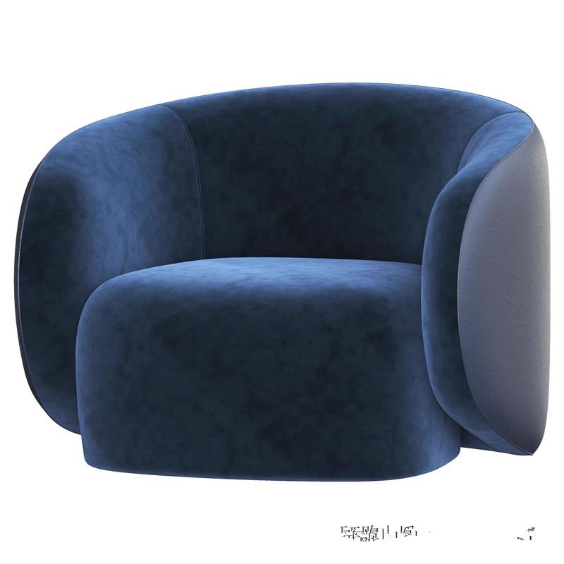 北欧轻奢现代设计师单人沙发别墅区样板房商务酒店单人精品沙发