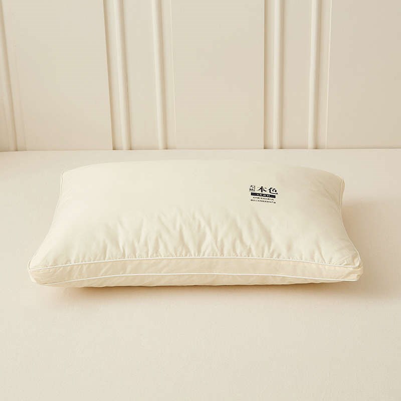 A类母婴级全棉枕头护颈r椎枕芯助睡眠酒店专用单人低枕家用一对装