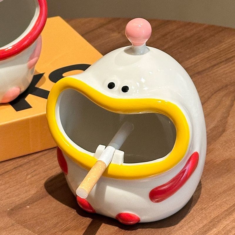 创意陶瓷烟灰缸,家居,客厅,咖啡桌,办公室,时尚,防声音,烟灰缸T,