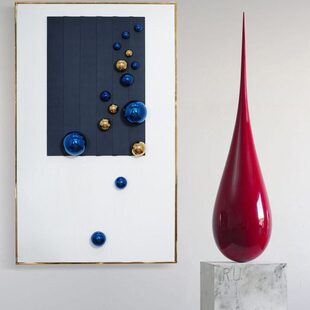 饰品玄关过道壁饰水滴摆件雕塑艺术品 客厅沙发背景墙面挂件轻奢装