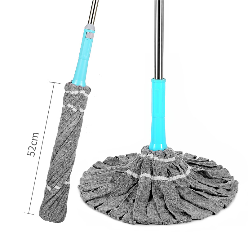 自拧水拖把旋转免手洗干湿两用z拖布家用懒人地拖老式棉线布条墩