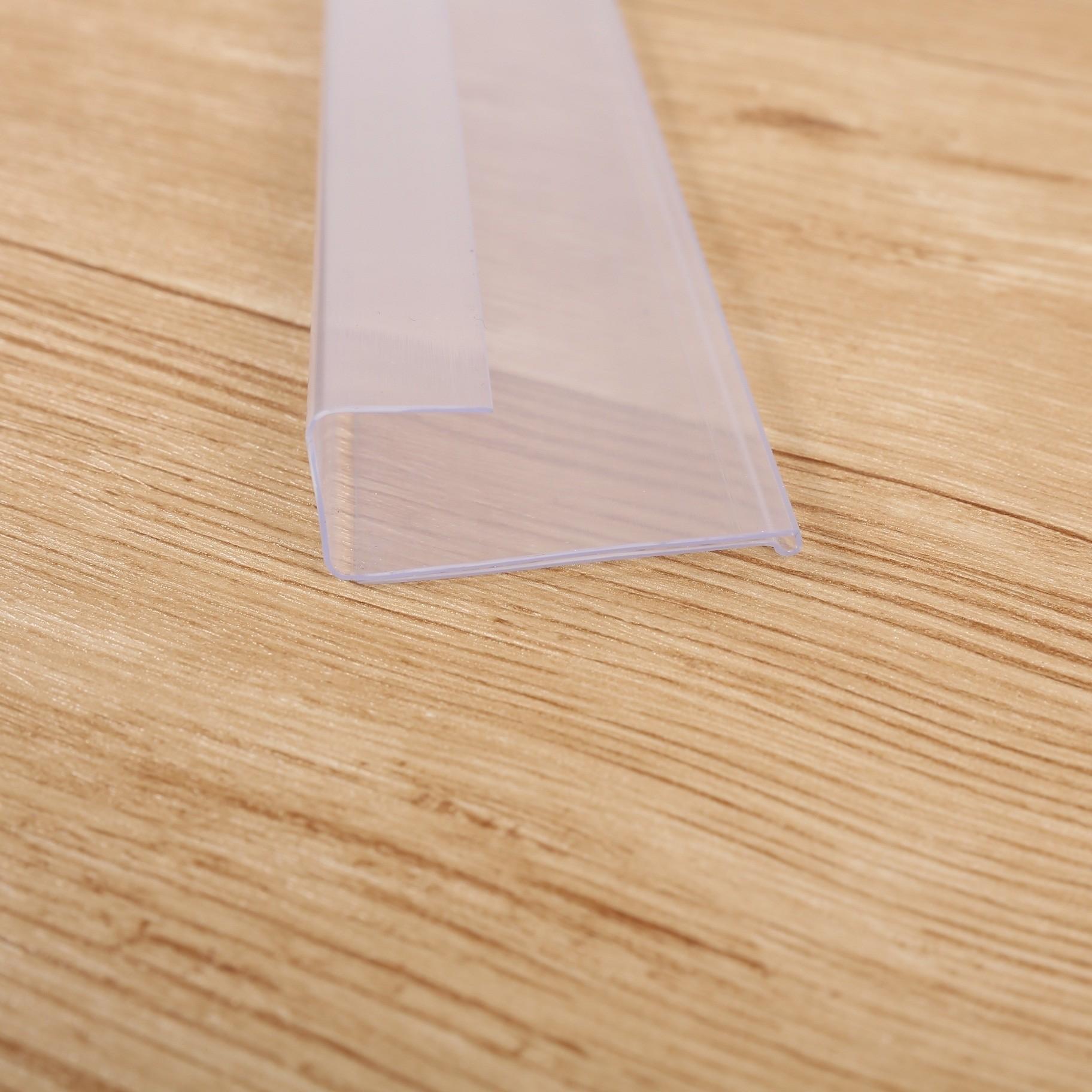 价格标价条l形j悬挂塑料卡套透明卡槽超市仓储货架柜标签展示牌