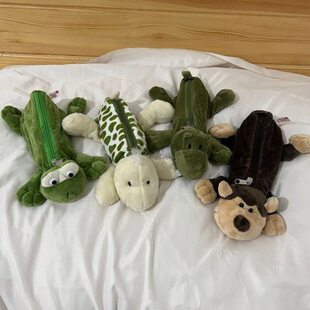 笔袋笔袋限量版抽象古笔袋早可爱丑到爆笔袋的毛绒笔袋日系收纳袋