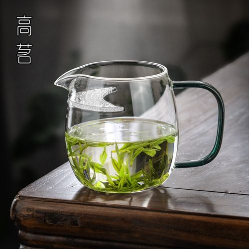 月牙玻璃公道杯2024新款u大号绿茶泡茶器高端分茶器加厚耐高温茶