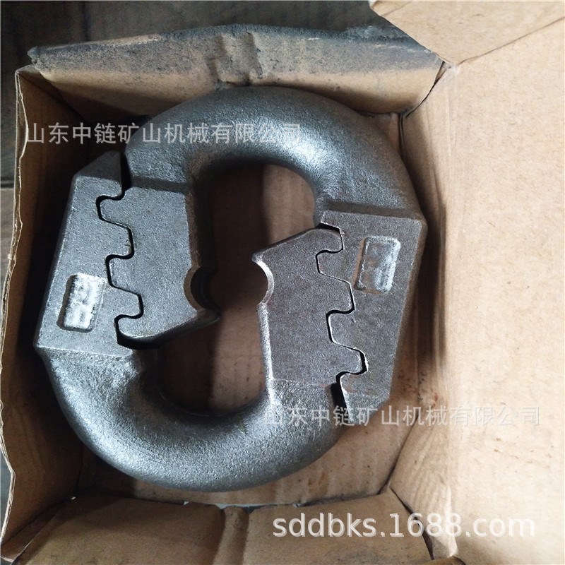 立环平环大肚子卡块接链p环 22X86矿用接链环40T刮板机马蹄环