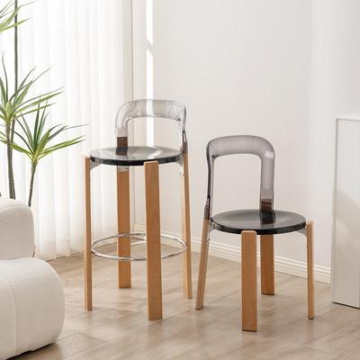 复古rey餐椅设计师实木洽谈椅子 家用餐桌椅靠背书桌椅中古雷伊椅