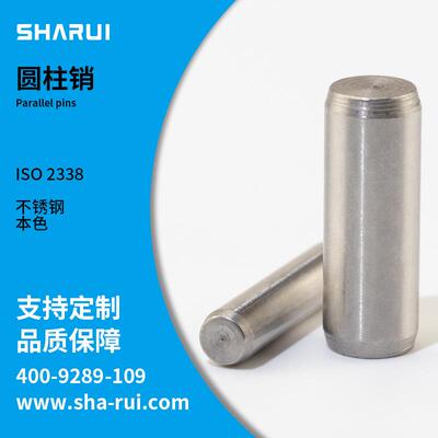ISO2338 304不锈钢圆柱销子固定实心定位销 固定销φ0.6-φ50加工