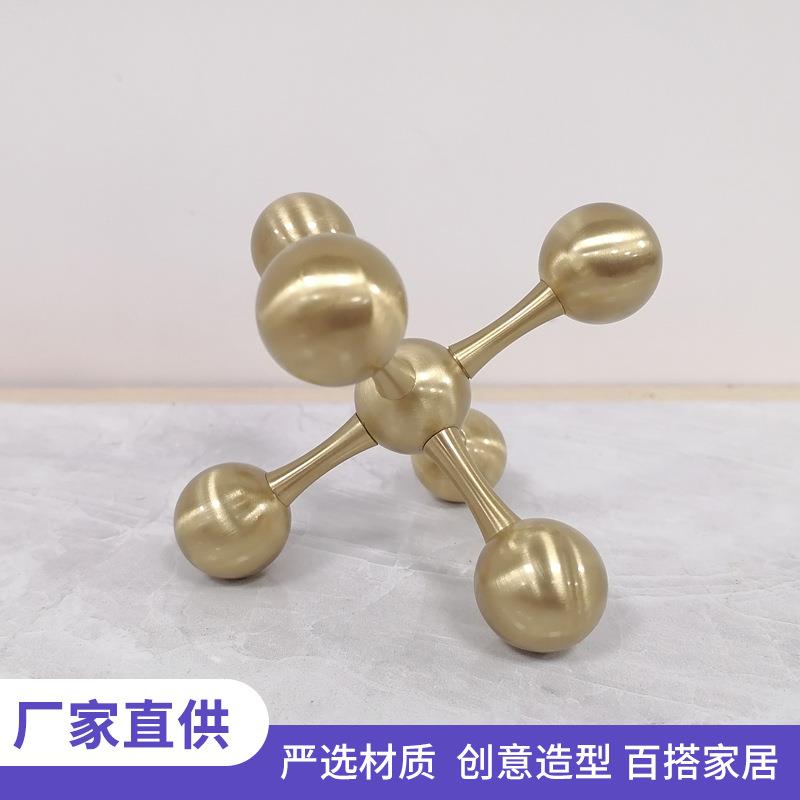 金属工艺品摆设 现代简约玄关客厅茶几酒柜摆件电视柜家装饰品
