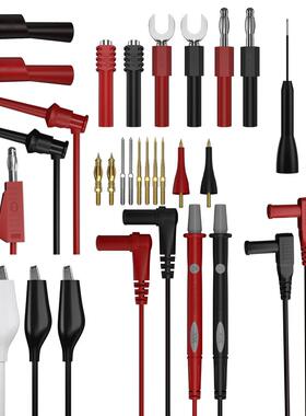 27件套多功能可替换测试表笔棒套件配1mm 2mm 4mm 针插头电力套件