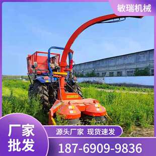 悬挂一体青储机拖拉机式圆盘割台青储机牧草粉碎青储机圆盘