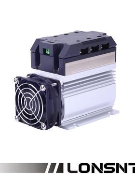 LG3A6075DS三相固态继电器75A直流控交流600VAC散热器风扇一体SSR