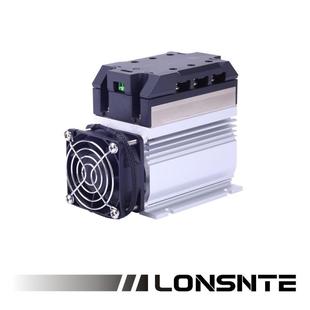 LG3A6075DS三相固态继电器75A直流控交流600VAC散热器风扇一体SSR